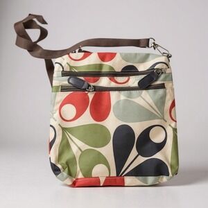 Orla Kiely Crossbody Target Travel Bag Purse Acorn Car Print Lining Colorful